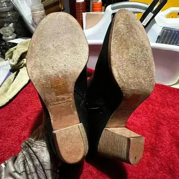 MADEWELL Billie Leather Stacked Heel
Zip Ankle Boots in Black Womens Sz 7.5 - Picture 6 of 7